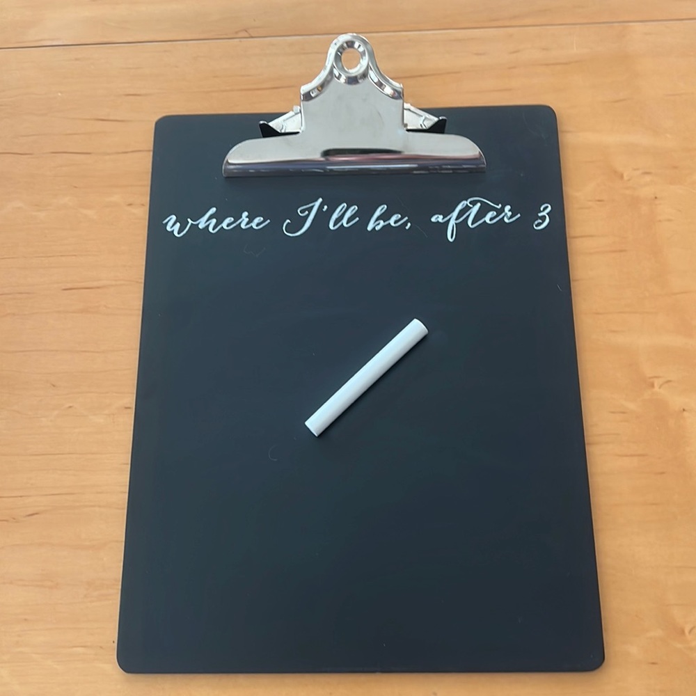 Hold Everything Hanging Clipboard System - “Where I’ll be, after 3” - Set of 3